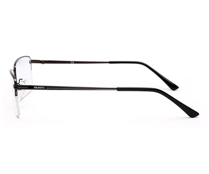HALF RIM METALLIC GREY EYEGLASS FOR MEN