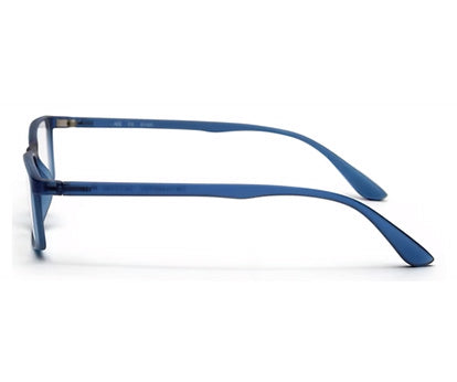 Blue Matte YourSpex Flex Rectangle Eyeglass for Men