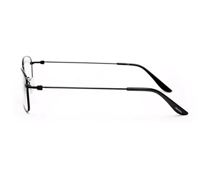 MATTE BLACK RECTANGLE EYEGLASSES