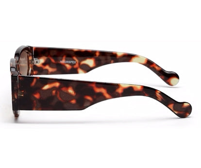 Tort Brown Vintage 100% UV Protection Sunglasses with Polycarbonate Lenses
