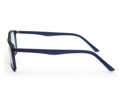 Dark Blue Matte YourSpex Flex Rectangle Eyeglass for Men