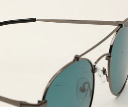 Grey Black Polarised Oval shaped UV Sunglass