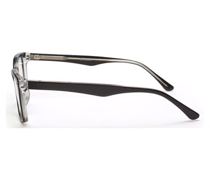 Charcoal Grey Rectangle Eyeglasses for Men