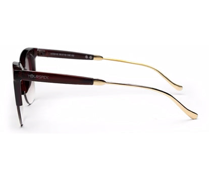 Brown Gradient Clubmaster UV Protection Sunglass for Men