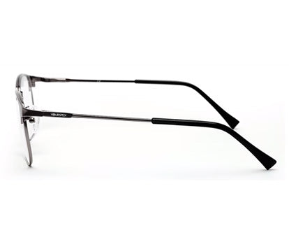 METALLIC GREY UNISEX CLUBMASTER EYEGLASSES