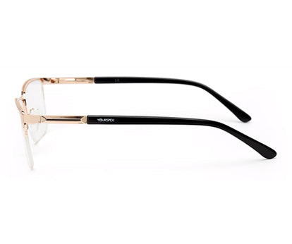 HALF RIM SQUARE UNISEX EYEGLASSES