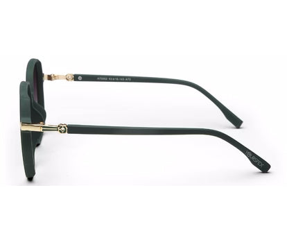 Green Oval UV 400 Polarised Sunglass for Women