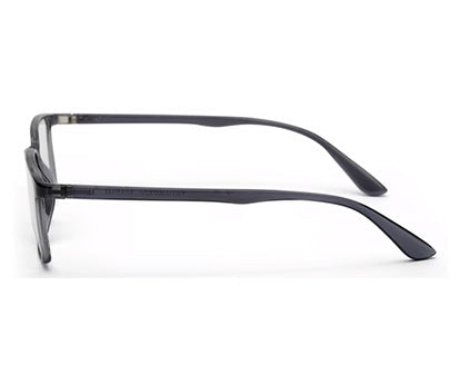Grey Glossy YourSpex Flex Rectangle Eyeglass for Men