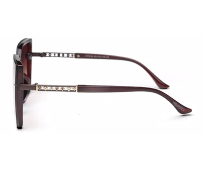 Brown Large Square UV Sunglass for Women