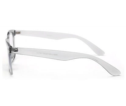 Transparent Grey Wayfarer Eyeglasses for Men and Women