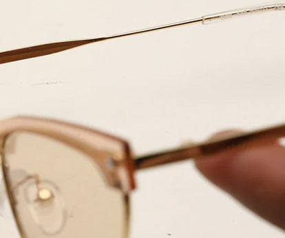 Light Brown Cateye Style UV Sunglass