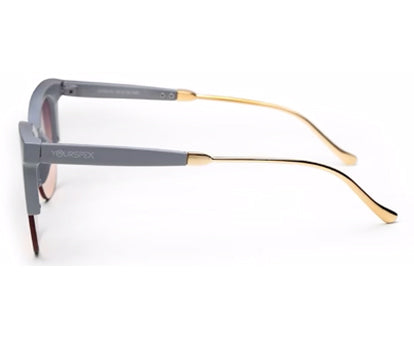 Grey Gradient Clubmaster UV Protection Sunglass for Men & Women