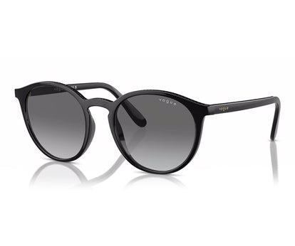 Vogue Eyewear Women's Vintage Black Round Sunglasses