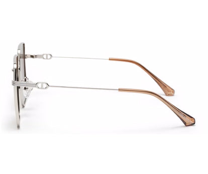 Brown Large Square UV Protection Sunglass for Women