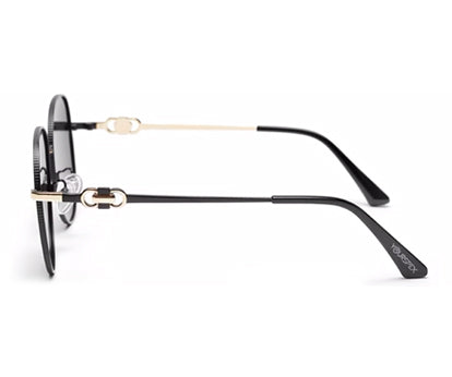 Black Round Shape UV 400 Protection Sunglass for Women