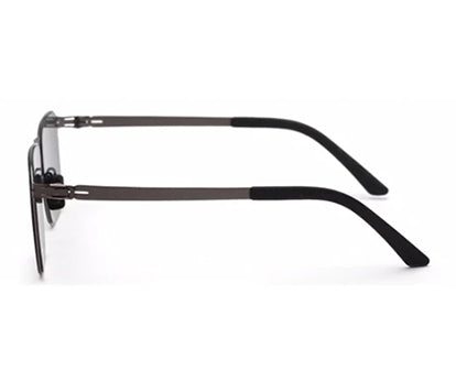 Zenith UV400 Titanium Large Black Polarized Goggles for Men with Grey Temple