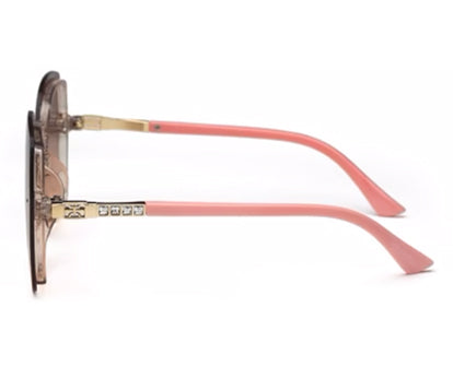 Light Brown Pink UV Sunglass for Women