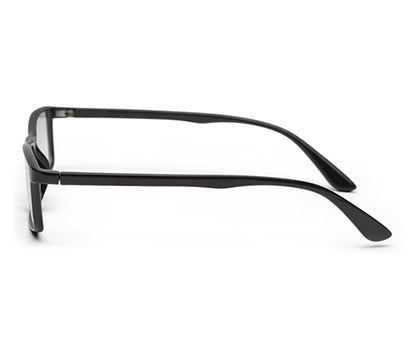 Black Glossy YourSpex Flex Rectangle Eyeglass for Men