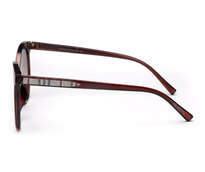 Brown Oval UV Protection Sunglass for Women