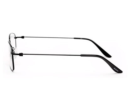 MATTE BLACK RECTANGLE EYEGLASSES