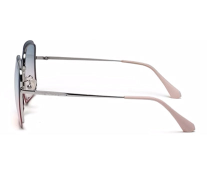 Gradual Blue Pink Square Shaped UV Sunglass