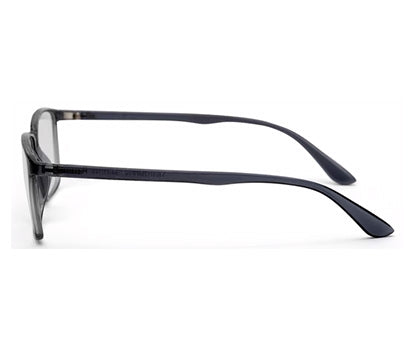 Black Glossy/Matte YourSpex Flex Rectangle Eyeglass for Men