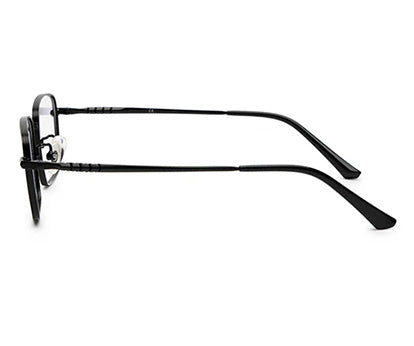 Zenith Titanium Metallic Black Square Frames