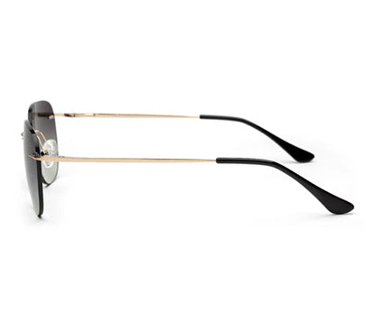 Rimless Gradient Black Sunglasses