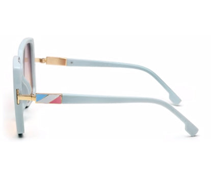 Light Blue Square UV Sunglass for Women