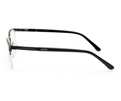 METAL BLACK RECTANGLE EYEGLASSES FOR MEN