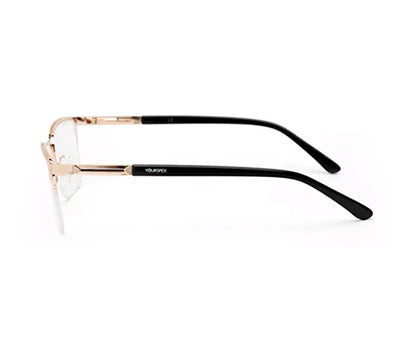HALF RIM SQUARE UNISEX EYEGLASSES