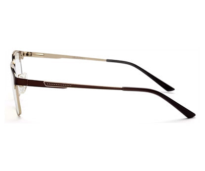 Copper Gold Rectangle Eyeglasses for Men
