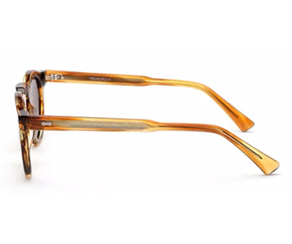 Thick Acetate Clubmaster Sienna Blend Sunglasses