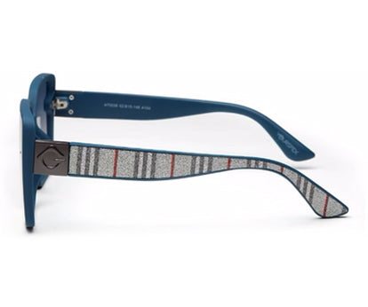 Gradient Blue Square UV Sunglass for Women