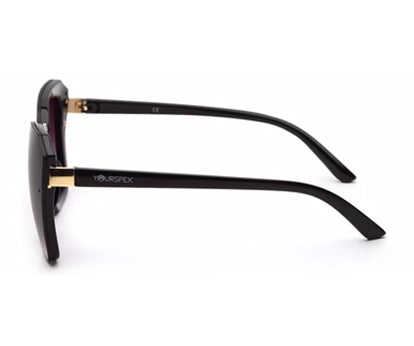 Gradual Black Square Shaped UV Sunglass
