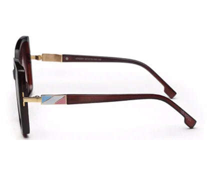 Brown Square UV 400 Polarised Sunglass for Women