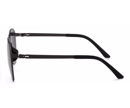 Zenith UV400 Large Unisex Black Polarized Sunglasses for Women