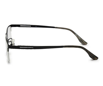 Zenith Titanium Half-Rimmed Black Frame