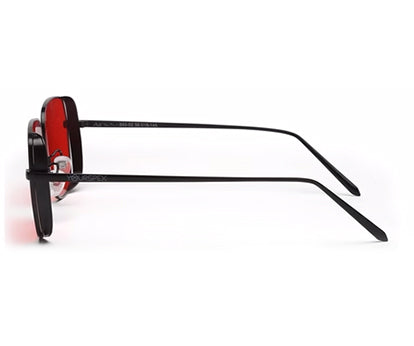 Red Squared UV Sunglass for Men and Women