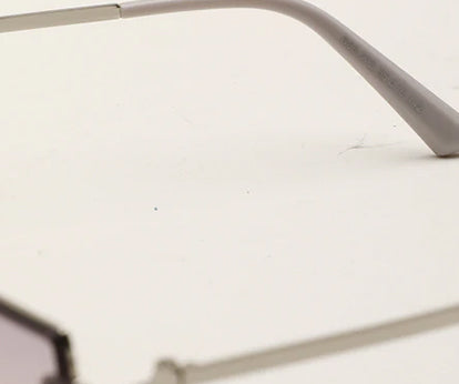 Gradual Grey Brown Half Oval UV Sunglass