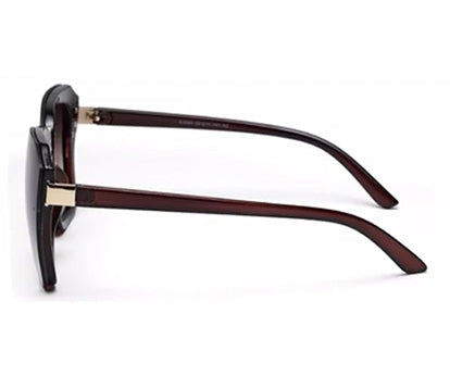 Gradual Brown Square Shaped UV Sunglass