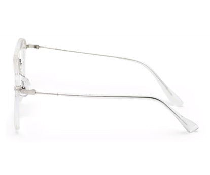 Transparent Irregular Silver Simple Glasses for Men