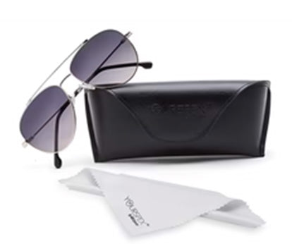Golden Aviator Full Rim Metal Sunglasses