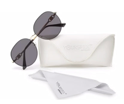Black Round Shape UV 400 Protection Sunglass for Women