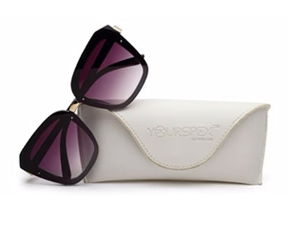 Gradual Black Square Shaped UV Sunglass