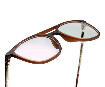 Sleek Brown Ultralight Spectacles