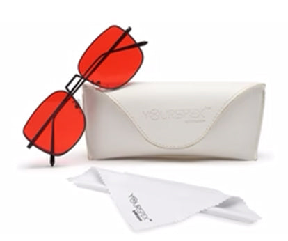 Red Squared UV Sunglass for Men and Women