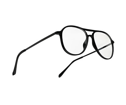 Classic Aviator Black Ultralight Spectacles