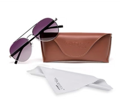 Black Aviator Polarised UV Sunglass