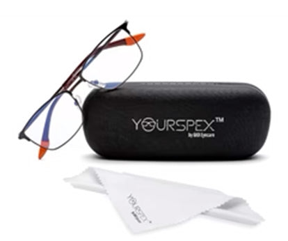 Black Rectangle Eyeglasses for Men
